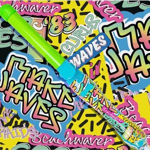 💚Beachwaver B1 Graffiti Rotating Curling Iron